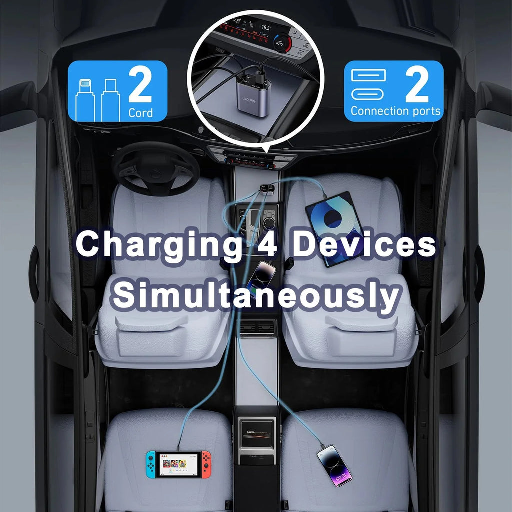 Dabfavshop Best Retractable Charger for Cars